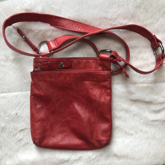HOBO Handbags - HOBO Red Leather Crossbody Bag